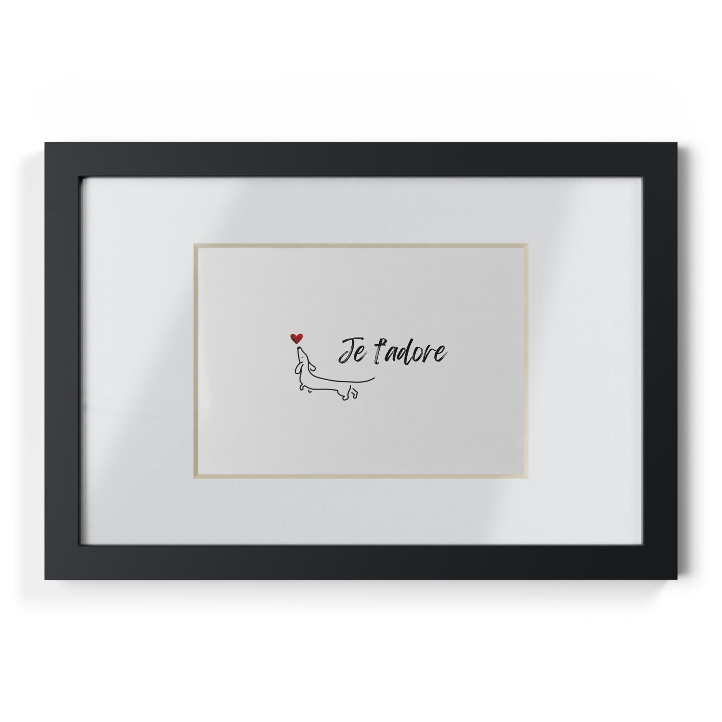 "Je T'adore" Framed Poster Wall Art