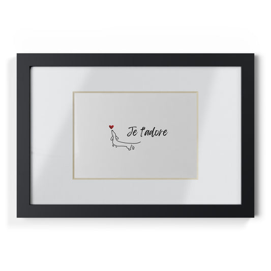 "Je T'adore" Framed Poster Wall Art