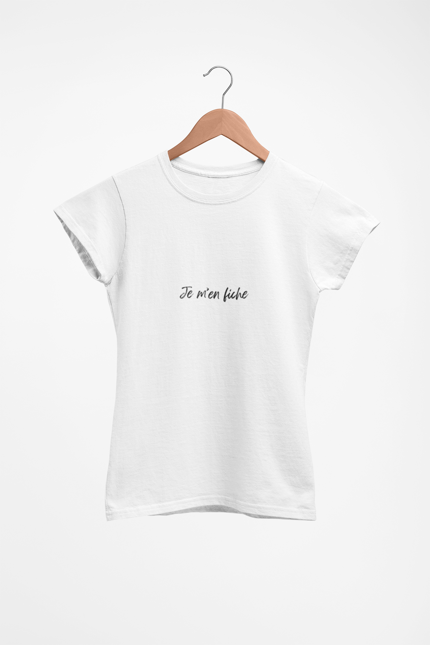 'Je m'en fiche' Minimalist  Woman Tee