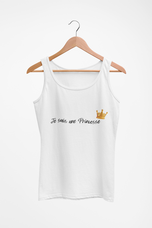 Women's Tank Top — "Je suis une Princesse"