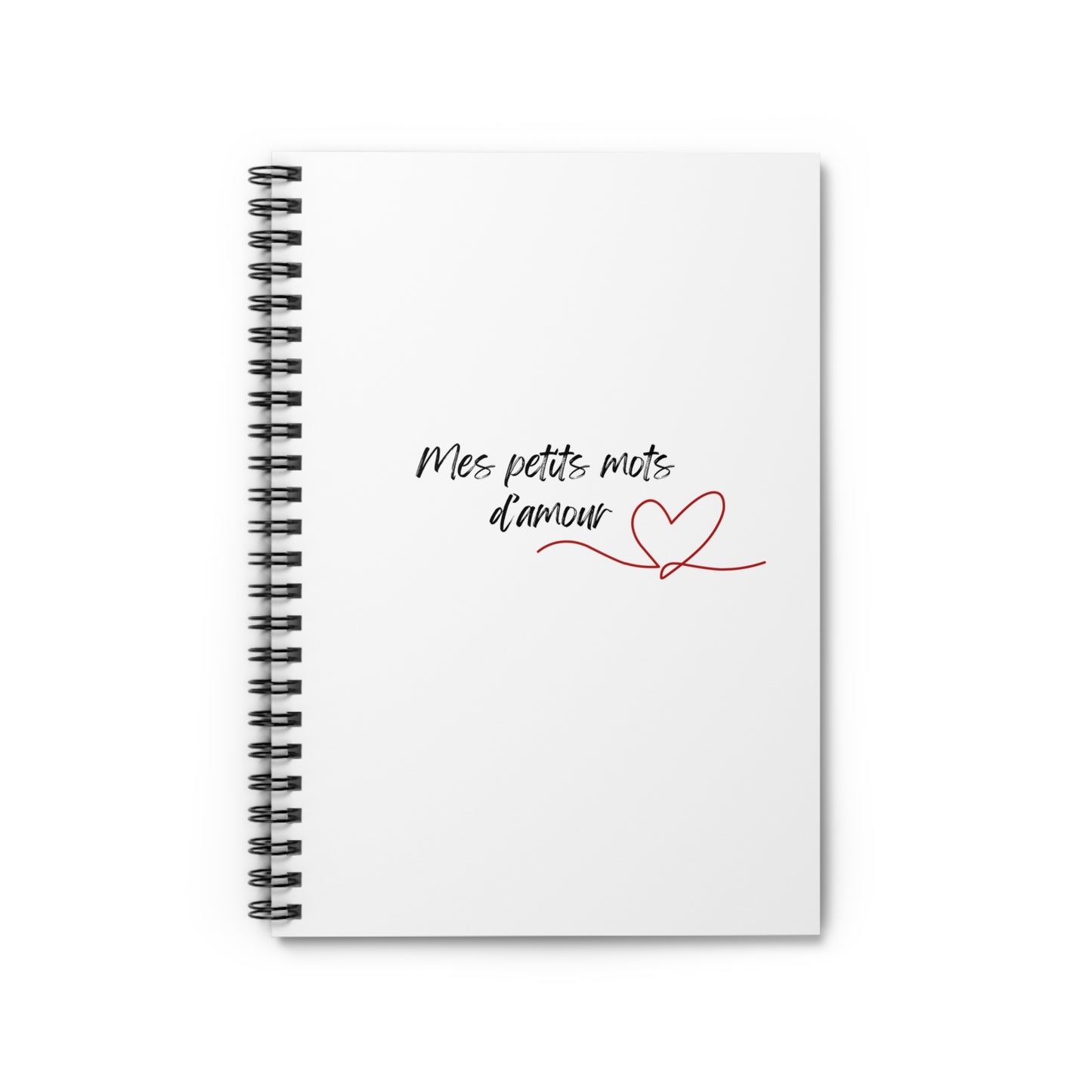 Spiral Notebook — "Mes Petits Mots d'Amour"