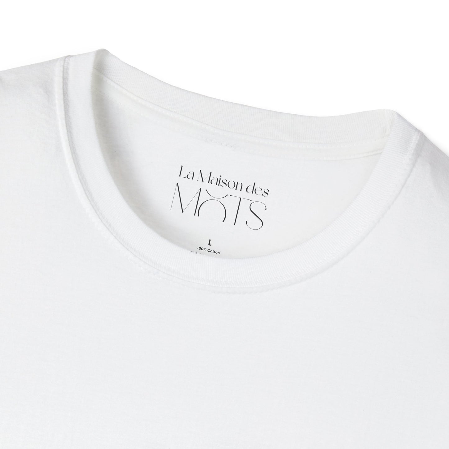 Unisex Daisy Script T‑Shirt  "Je t'aime, un peu, beaucoup,..." Tee