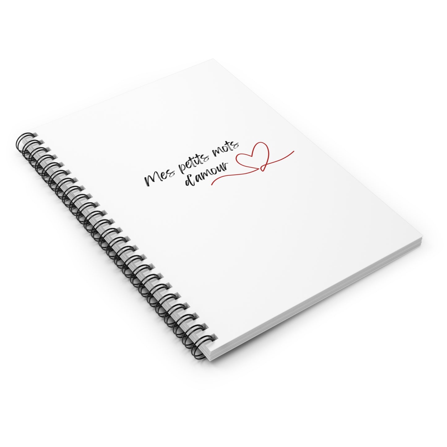 Spiral Notebook — "Mes Petits Mots d'Amour"